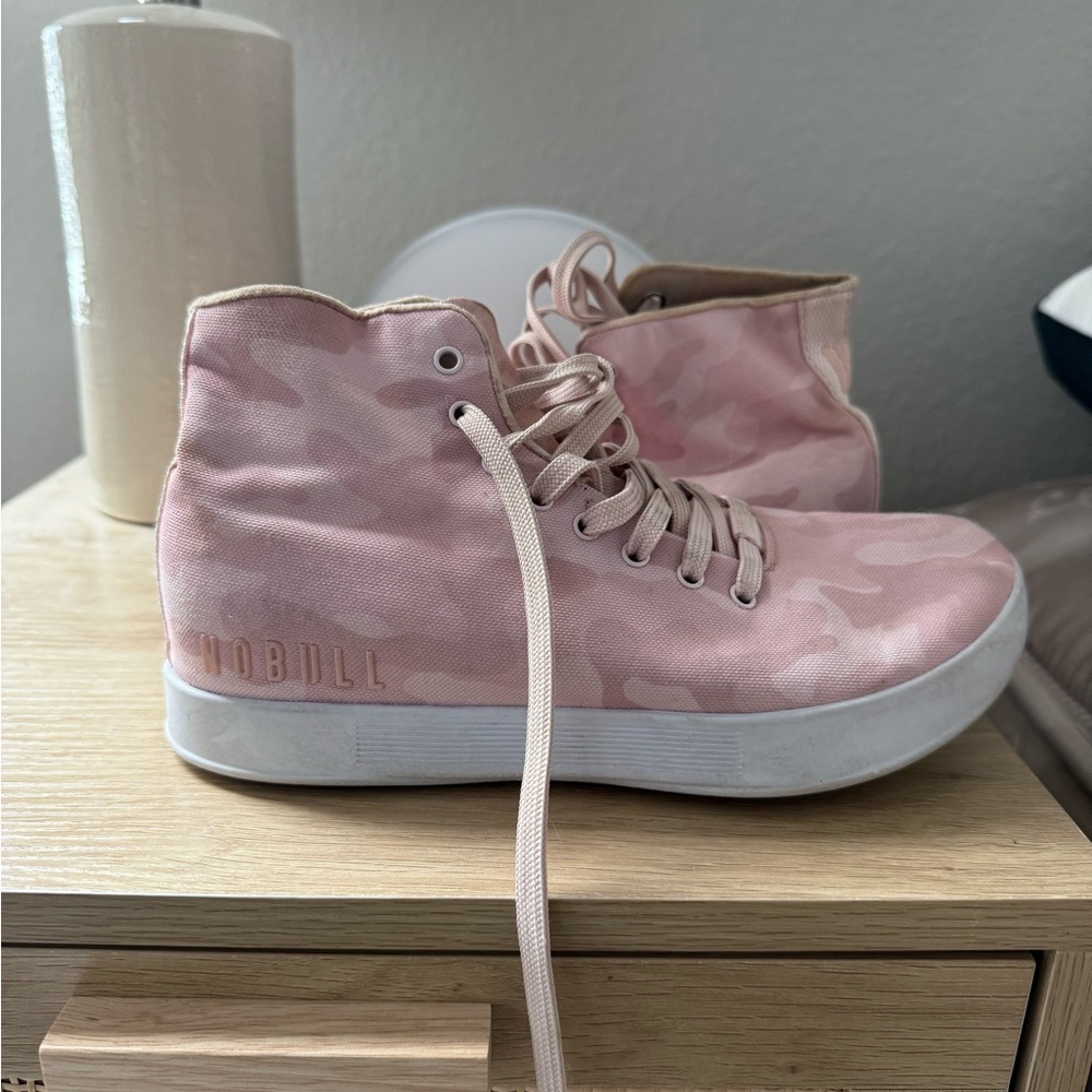NOBULL Women's Pink High-Top Sneakers